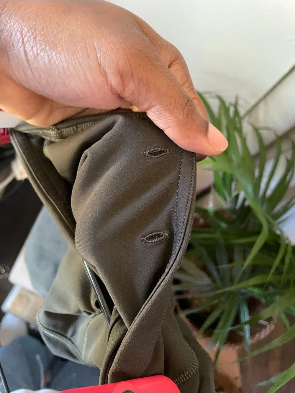 Lululemon Fast & Free Crop II Olive Green